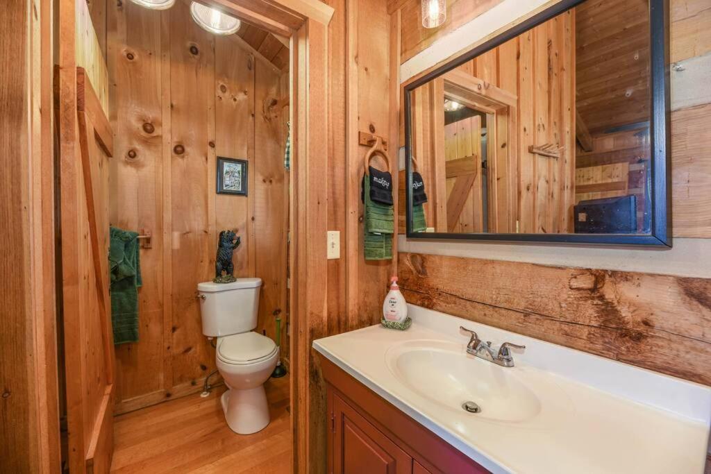 View! Cozy, Private, Fireplace, Hot Tub Log Cabin, Honeymoon! Sevierville Exterior foto